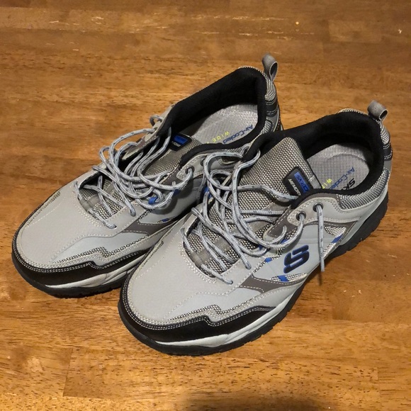 NEW MENS SKECHERS CLASSIC FIT AIR COOLED MEMORY FOAM WALKING TRAINERS SHOES SIZE